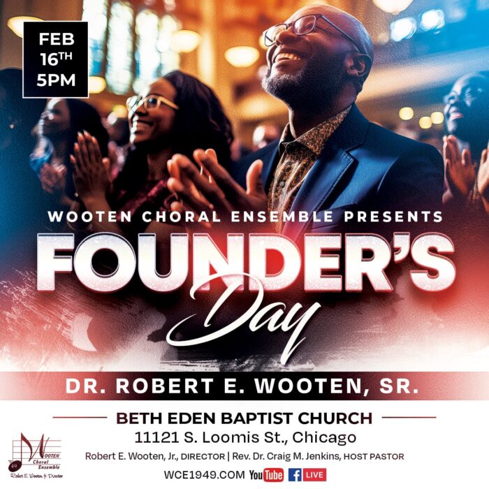 wooten choral ensemble founder's day dr. robert e. wooten sr.